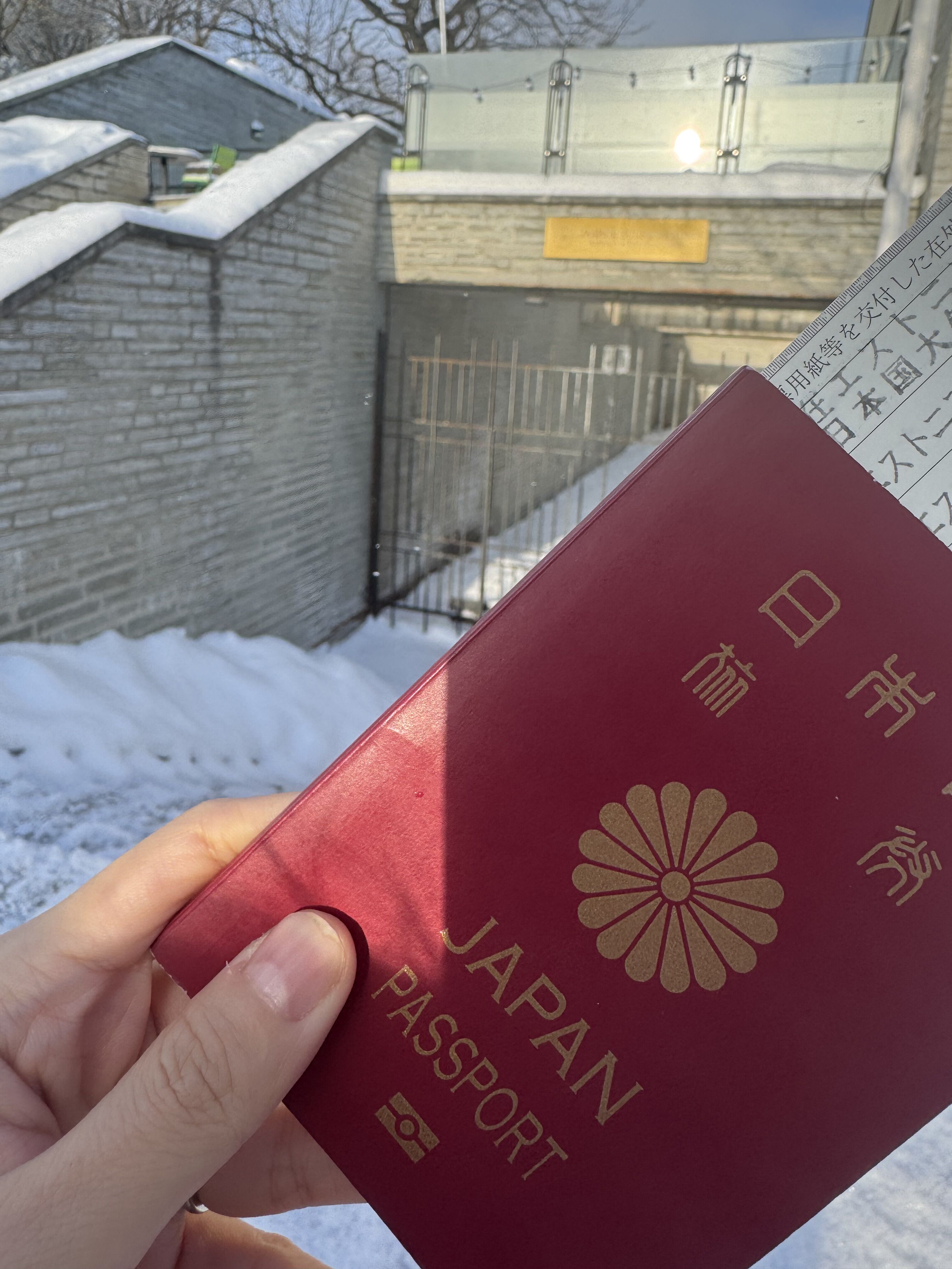 極寒の中、在外投票してきた